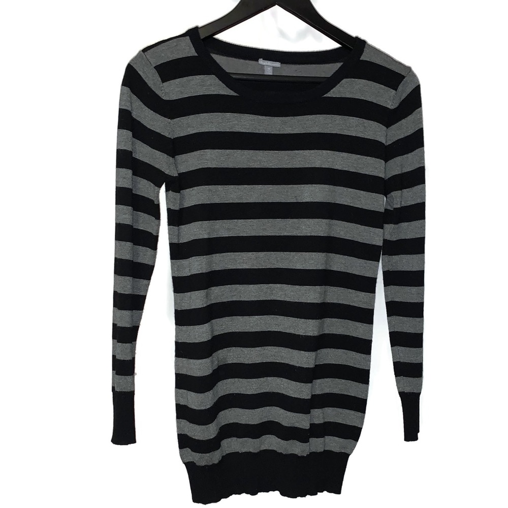 Charlotte Russe Pullover Sweater Black/Gray Medium
